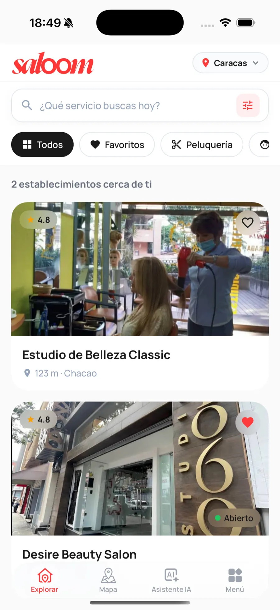 App móvil: onboarding